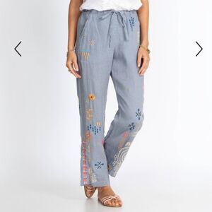JOHNNY WAS Blue Elektra Pants